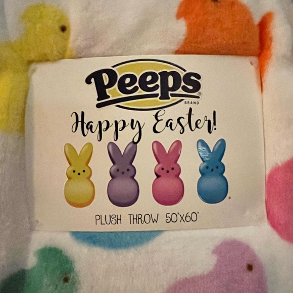 Peeps™️ “Happy Easter!” Plush Throw - Picture 2 of 5
